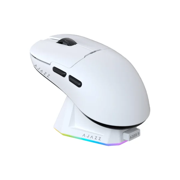Ajazz AJ159P MC Wired+Bluetooth Mouse (White)