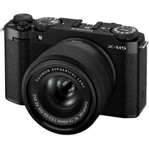 Fujifilm X-M5 Mirrorless Camera with XC 15-45mm F/3.5-5.6 Lens (Black)