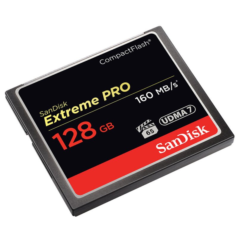 Sandisk Extreme Pro CompactFlash (Read 160mb/s, Write150mb/s, 128GB) (SDCFXPS-128G-X46)