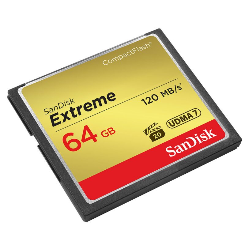 Sandisk Extreme CompactFlash (Read 120mb/s, Write 85mb/s, 64GB) (SDCFXSB-064G-G46)