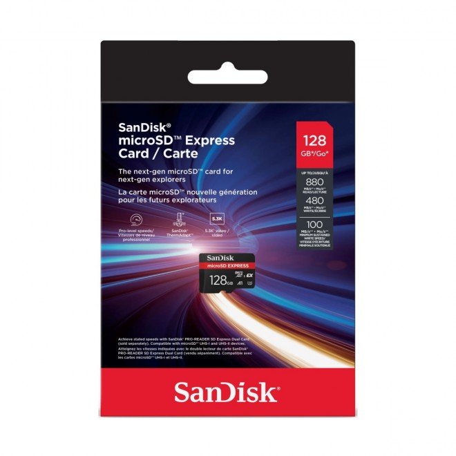 Sandisk microSDHC Express Card (128GB, SDSQXFN-128G-GN4NN)