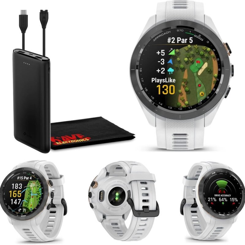 Garmin Approach S70s 42mm GPS Golf Watch White (010-02746-50, HK)