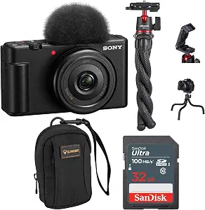 Sony ZV-1F Vlogging Camera (Black)