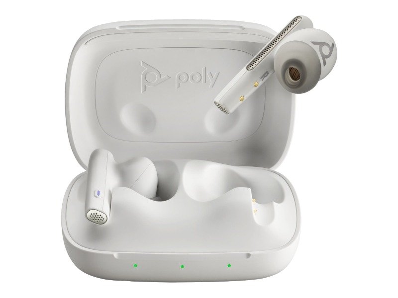 Poly Voyager Free 60 with Basic Charge Case (White, BT700A)
