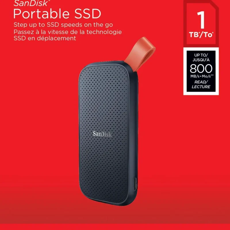 SanDisk E30 Portable SSD (1TB, SDSSDE30-1T00-G26)