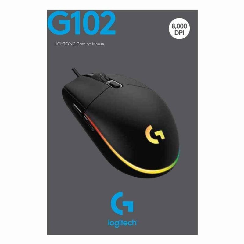 Logitech G102 Gaming Mouse (Black)