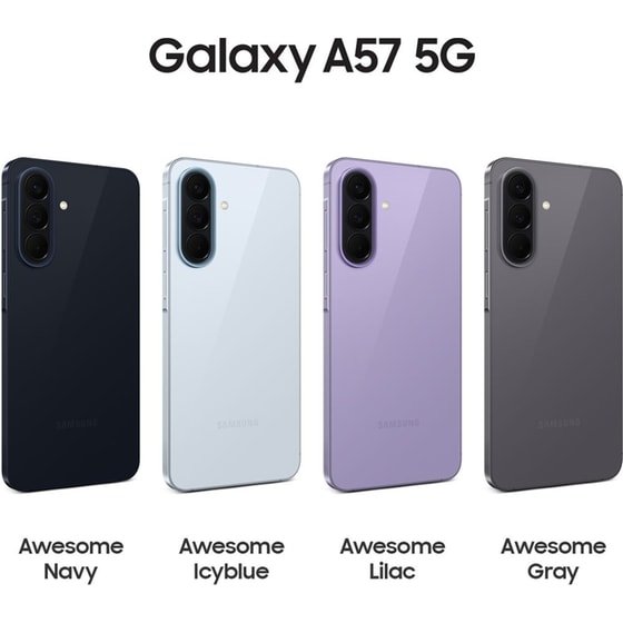 Samsung Galaxy A57 (A5760 DS, 5G) (256GB+12GB, Awesome Icyblue)
