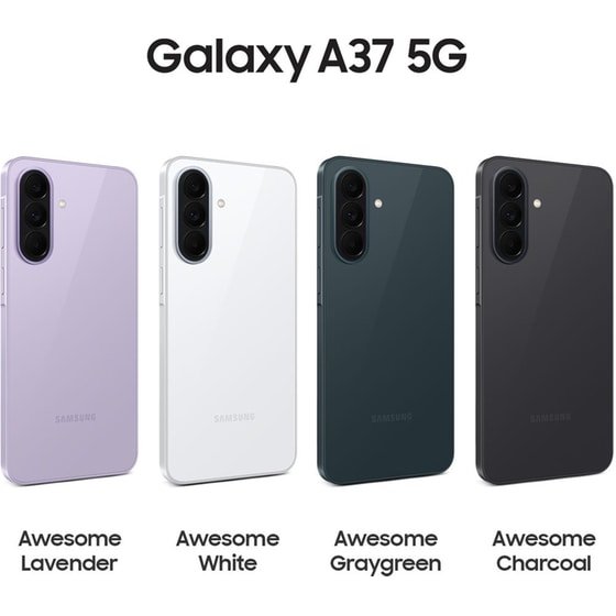 Samsung Galaxy A37 (A376E-DS, 5G) (128GB+8, Awesome White)