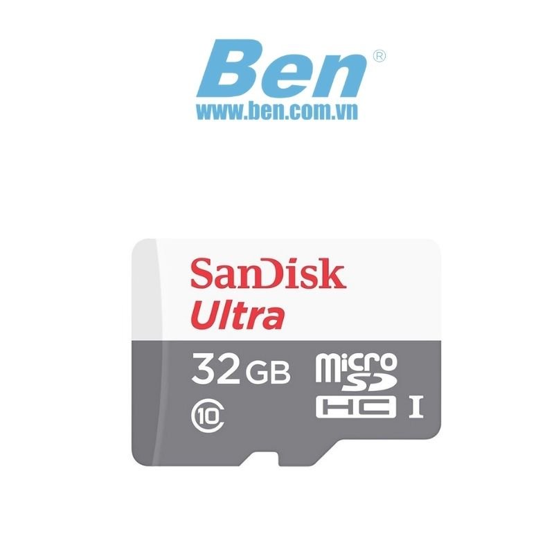 Sandisk microSD Ultra Class 10 (No Adapter) (32GB, SDSQUNR-032G-GN3MN)