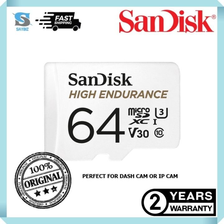 SanDisk High Endurance MicroSD Card (64GB, SDSQQNR-064G)