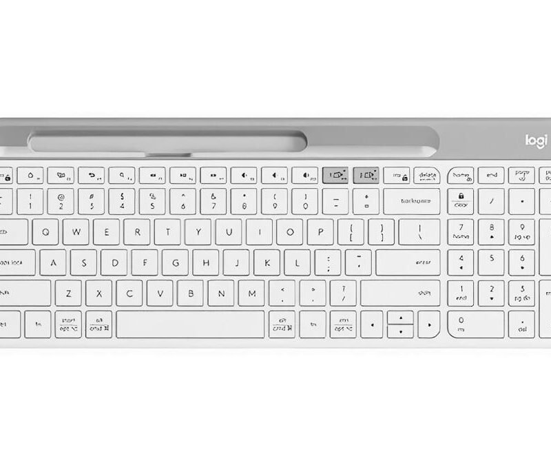 Logitech K580 Bluetooth Keyboard (White, 920-009209)