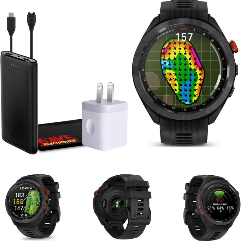 Garmin Approach S70 47mm GPS Golf Watch Black (010-02746-52, HK)
