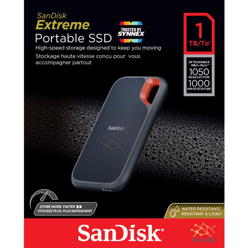 SanDisk Extreme Portable SSD V2 (1TB, SDSSDE61-1T00-G25)