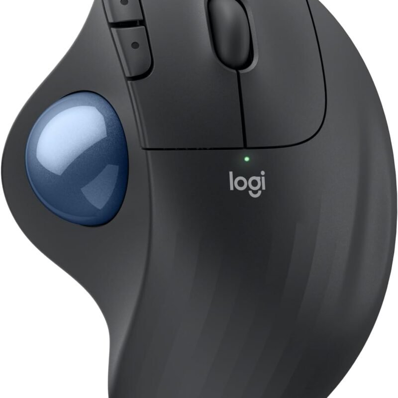 Logitech Ergo M575S Wireless Trackball Mouse (Black, 910-007035)