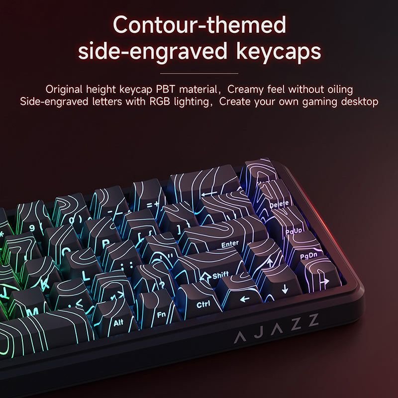 Ajazz AK680 MAX Magnetic Switch-ABS Wired Gaming Keyboard (Black)