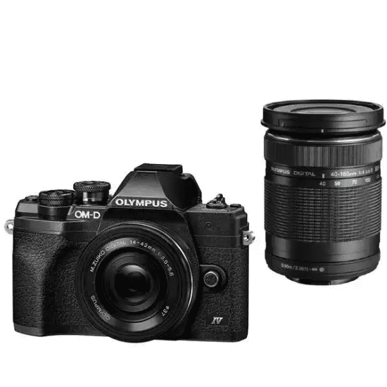 Olympus OM-D E-M10 Mark IV Kit (14-42mm EZ) (40-150mm) Black
