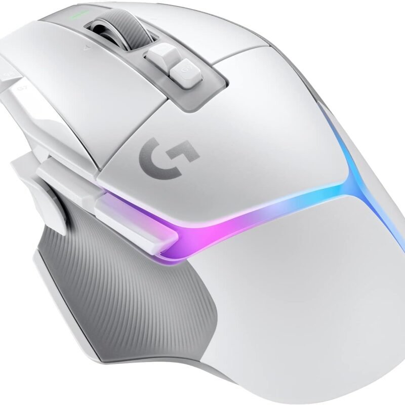 Logitech G502 X Plus Lightspeed Wireless Optical Mouse (White, 910-006173)
