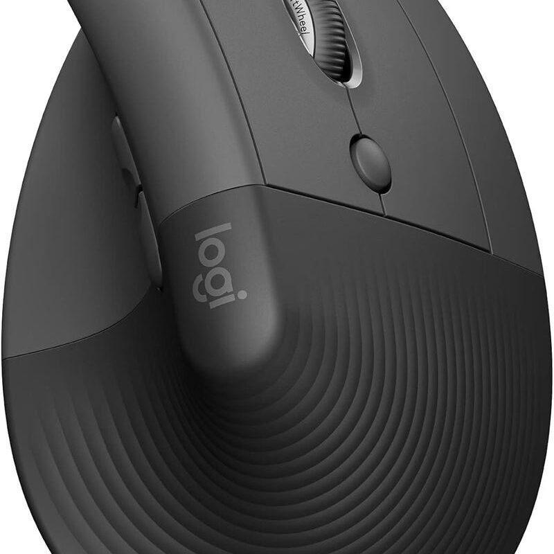 Logitech Lift Ergonomic Mouse (Grey, 910-006480)