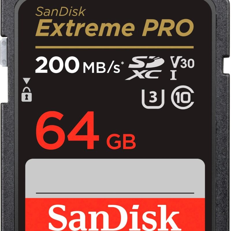 Sandisk Extreme Pro SD UHS-I Card (64GB, SDSDXXU-064G-GUCIN)