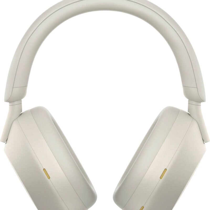 Sony WH-1000XM5 Wireless Noise-Canceling Over-Ear Headphones (Silver)