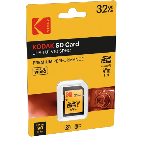 Kodak V10 Premium SDHC (32GB, EKMSD32GHC10K)