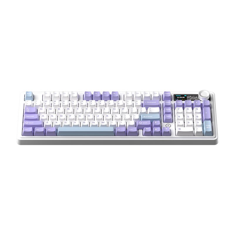 Ajazz AK980 Full Mechanical Keyboard (Purple-White-Blue)
