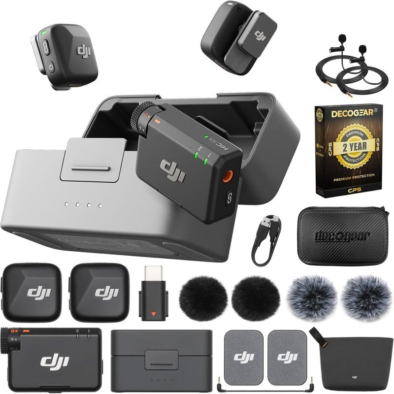 DJI Mic Mini 2 Wireless Microphone Kit (2 TX + 1 RX + Charging Case)