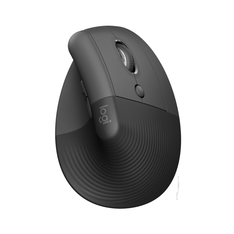Logitech Lift Ergonomic Mouse (Graphite, 910-006485)