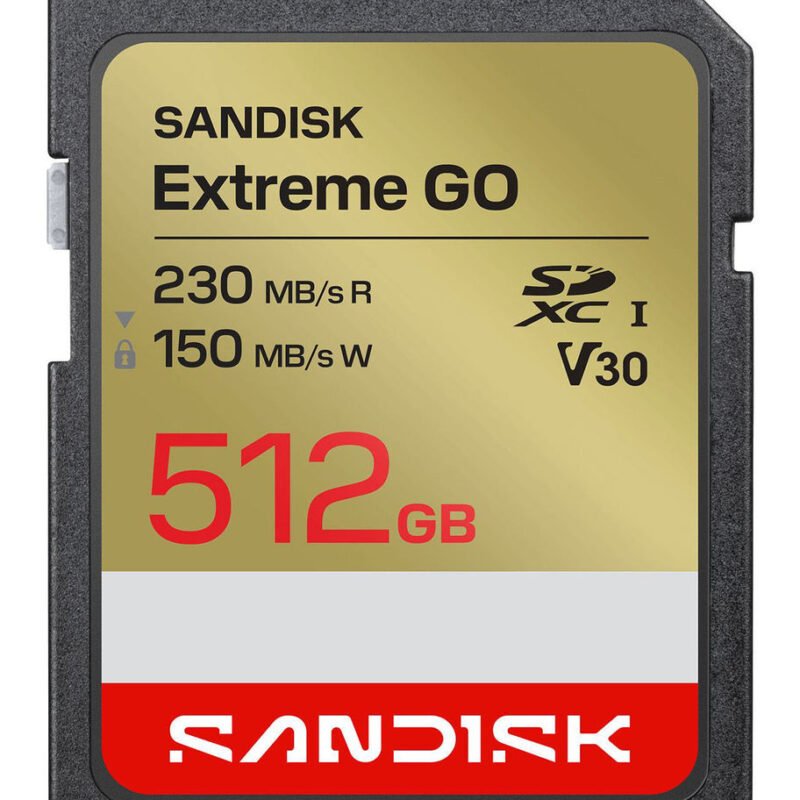 Sandisk Extreme GO SD UHS-I Card (512GB, SDSDXGN-512G-GNCIN)