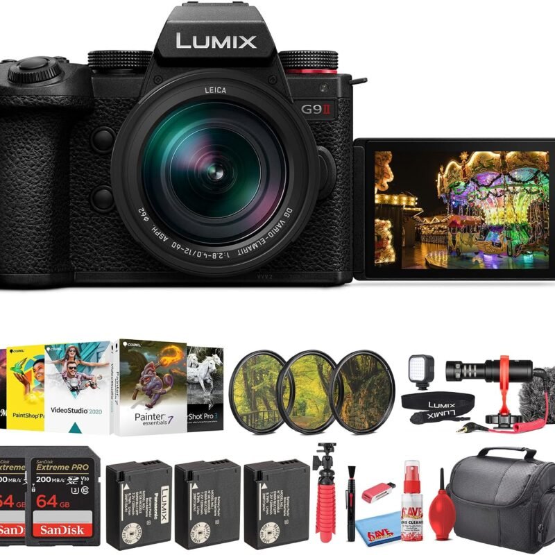 Panasonic Lumix DC-G9 II Kit with 12-60mm F2.8-4 Lens (DC-G9M2L) (Black)