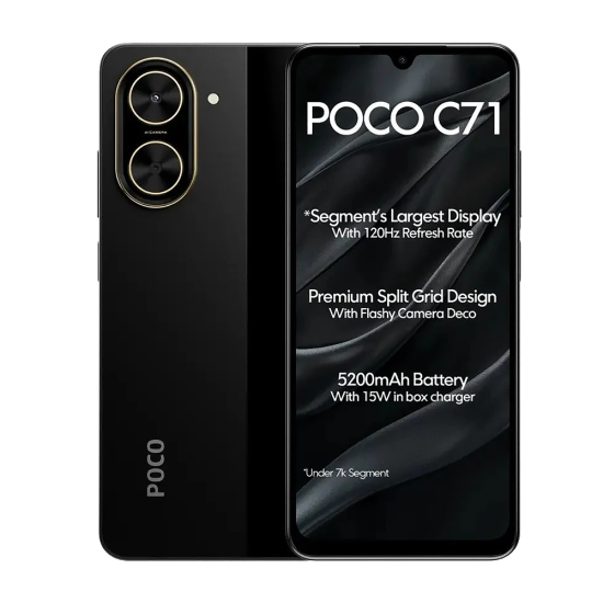 Poco C71 (Global) (64GB+3GB, Black)