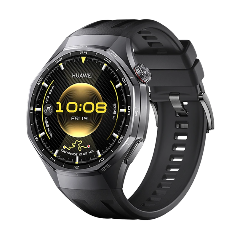 Huawei Watch GT 6 Pro (Black with Fluoroelastomer Strap, 46mm, ATM-B29)