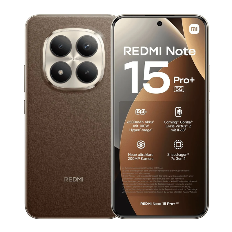 Redmi Note 15 Pro+ 5G (Global) (512GB+12GB, Mocha Brown)