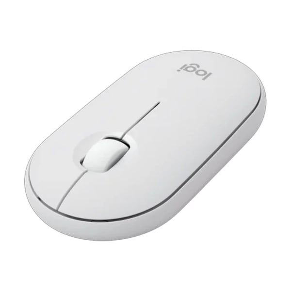 Logitech M350S Pebble 2 Mouse (White, 910-006986)