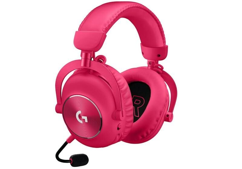 Logitech PRO X 2 Wireless Lightspeed Gaming Headset (Magenta, 981-001276)