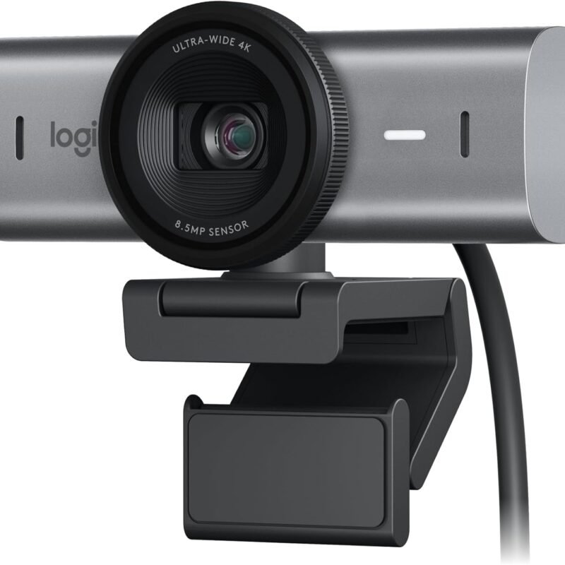 Logitech MX Brio Webcam (Pale Grey, 960-001561)
