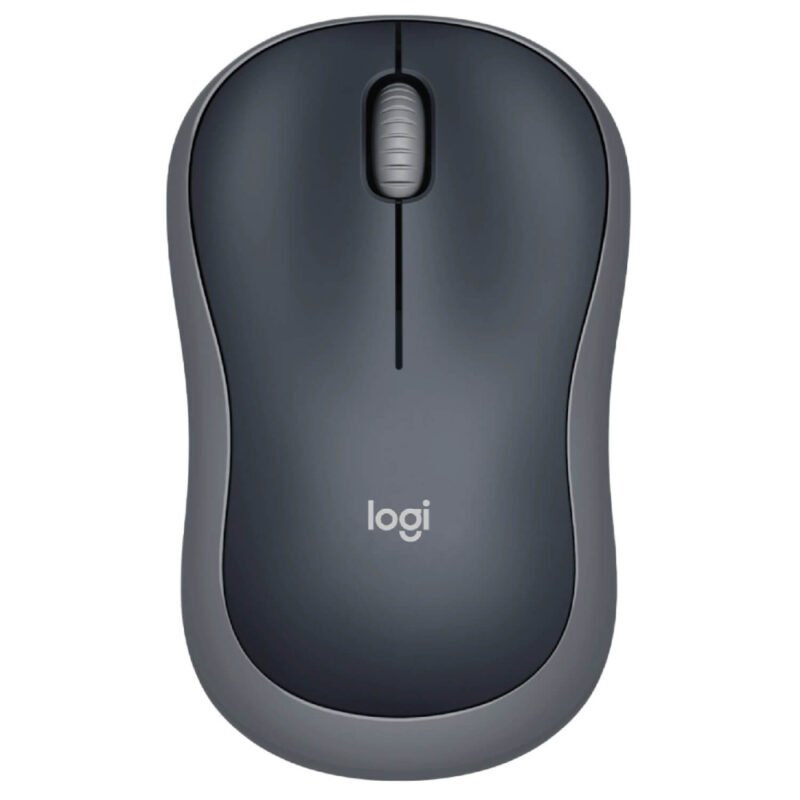 Logitech M185 Wireless Mouse (Grey, 910-002258)
