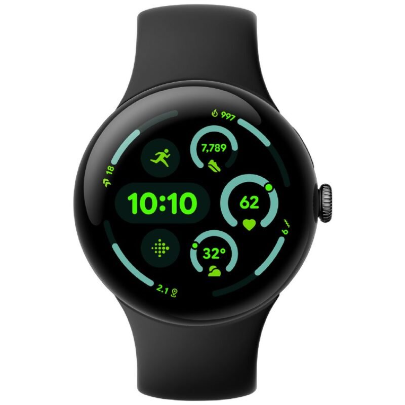 Google Pixel Watch 3 (45mm) LTE (Matte Black + Obsidian Band)