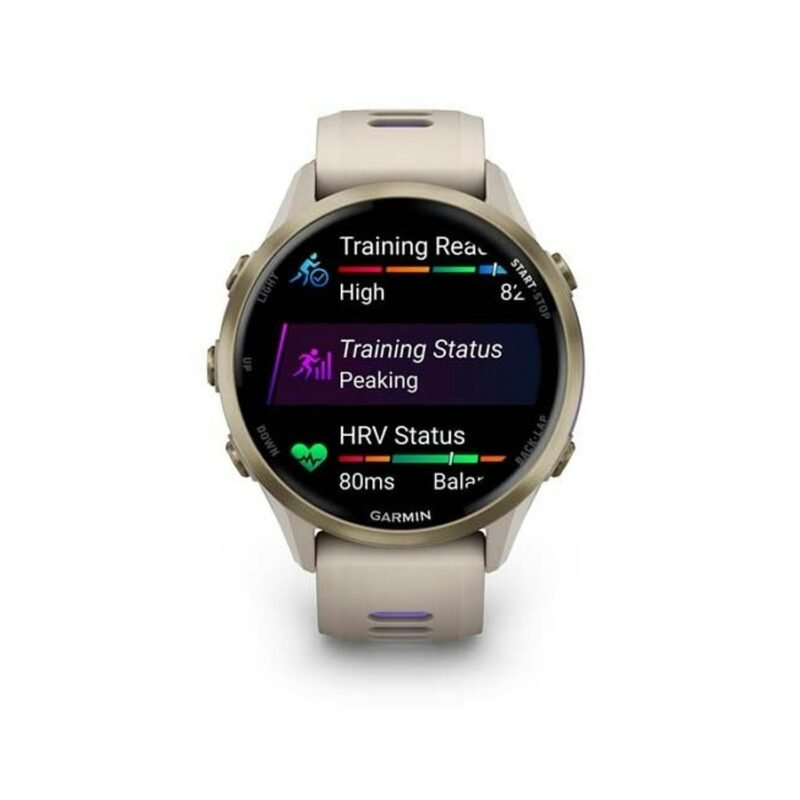 Garmin Forerunner 970 Smart Watch (HK) (French Gray Soft Gold Titanium, 010-02969-62)