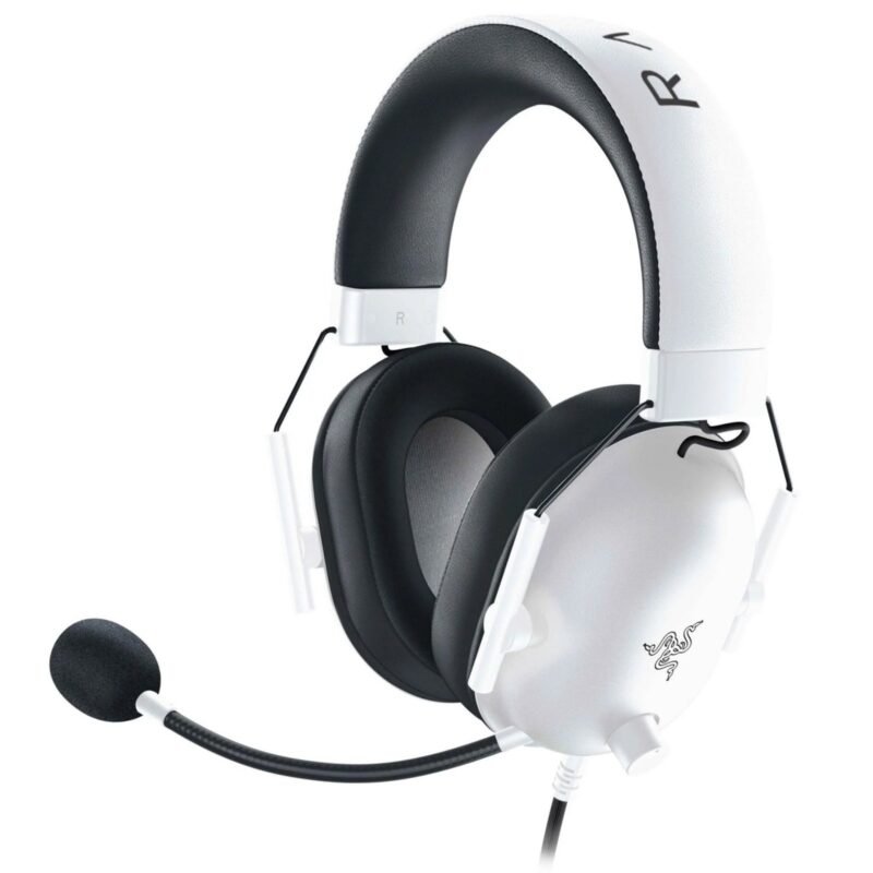 Razer BlackShark V2 X Wired Gaming Headset (White, RZ04-03240700-R3M1)