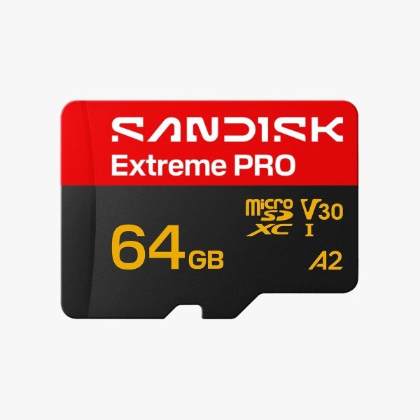 Sandisk Extreme Pro microSD UHS-I Card (64GB, SDSQXCU-064G-GS6MA)
