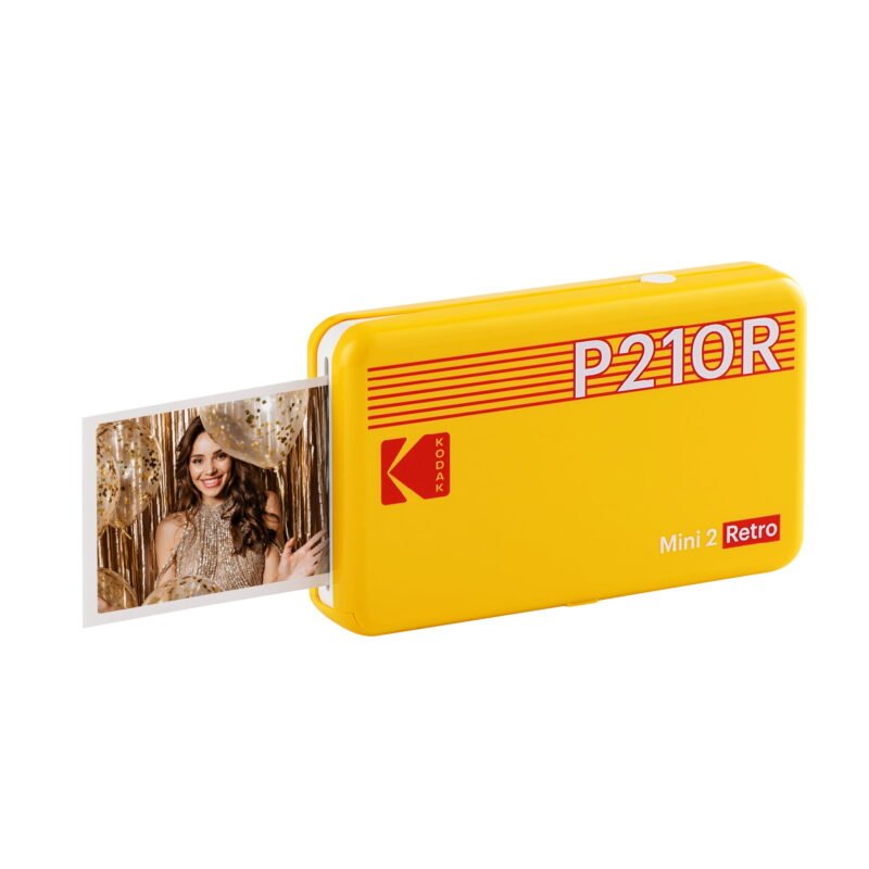 Kodak Mini 2 Retro Portable Photo Printer (Yellow, P210RY)