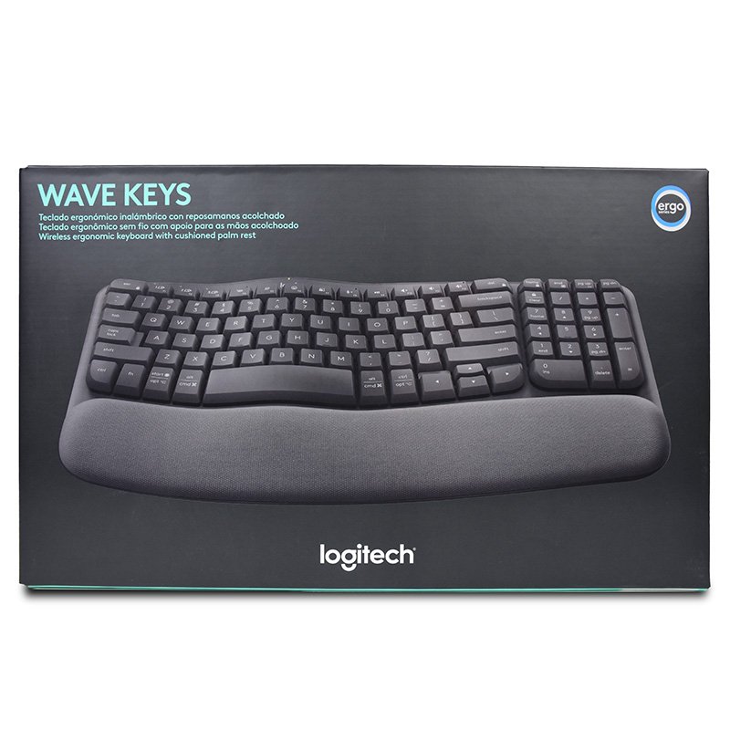 Logitech Wave Keys Wireless Keyboard (Graphite, 920-012281)
