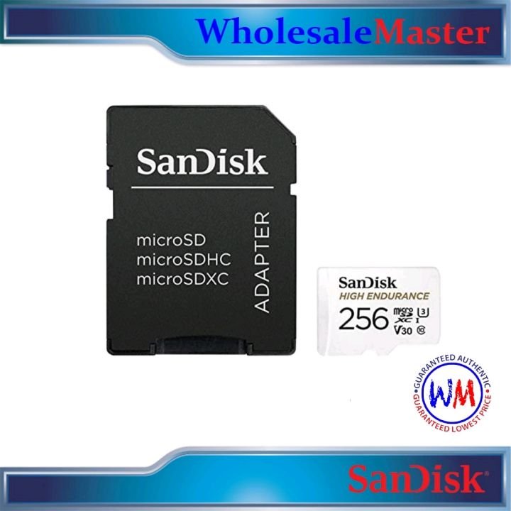 SanDisk High Endurance MicroSD Card (256GB, SDSQQNR-256G)