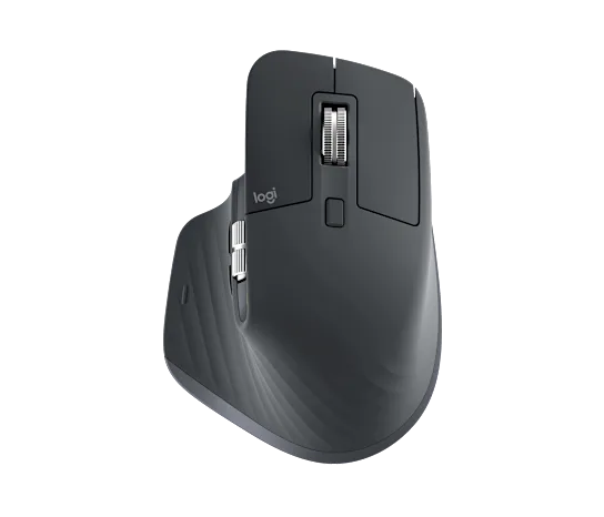 Logitech MX Master 3S Mouse (with Receiver) (Graphite, 910-006565)