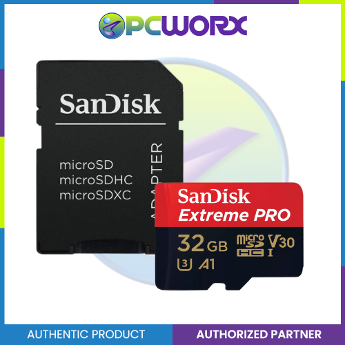 Sandisk Extreme Pro MicroSD with Adapter (32GB, SDSQXCG-032G-GN6MA)
