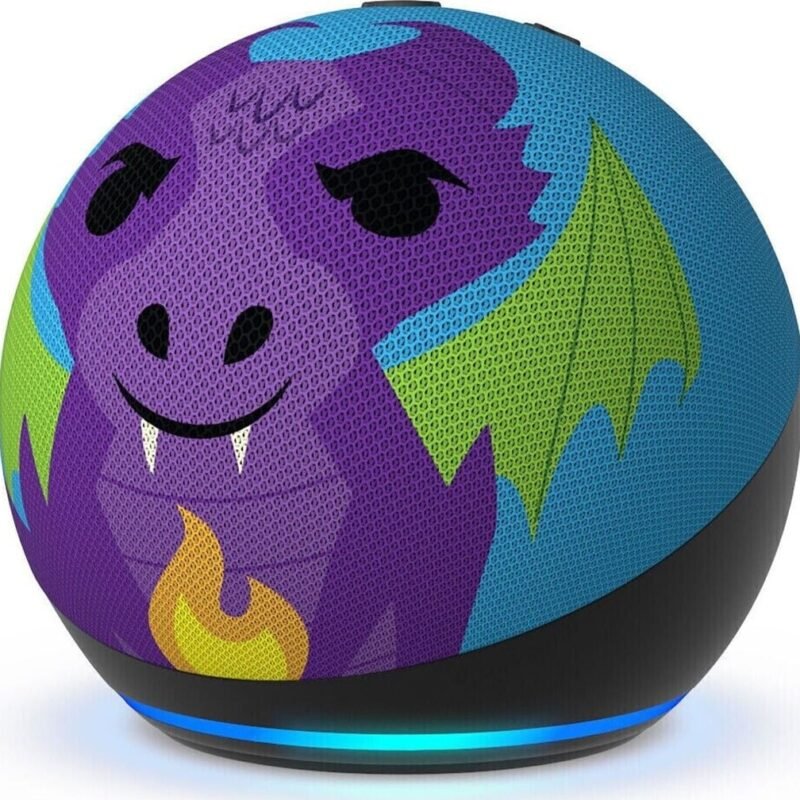 Amazon Echo Dot Kids Edition (5th Generation, Dragon)