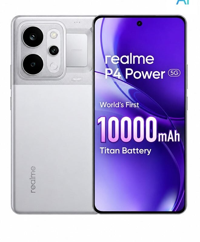 Realme P4 Power 5G Dual SIM (Global) (256GB+12GB, Trans Silver)