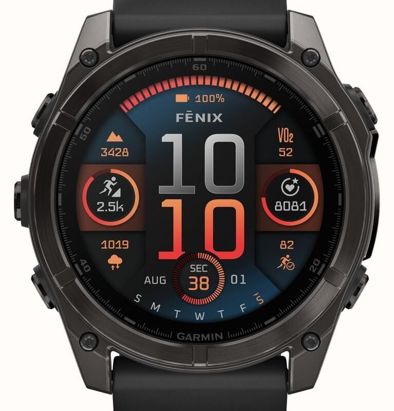 Garmin Fenix 8 AMOLED (51mm, Sapphire Graphite, 010-02905-53, HK)