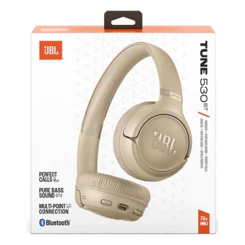 JBL Tune 530BT Bluetooth Headphone (Beige)